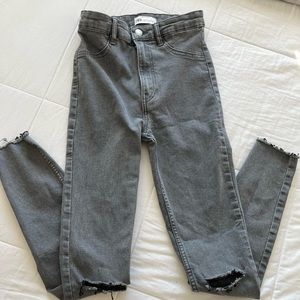 Zara gray skinny jeans